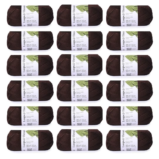 18 Pack: Impeccable® Solid Yarn by Loops & Threads®